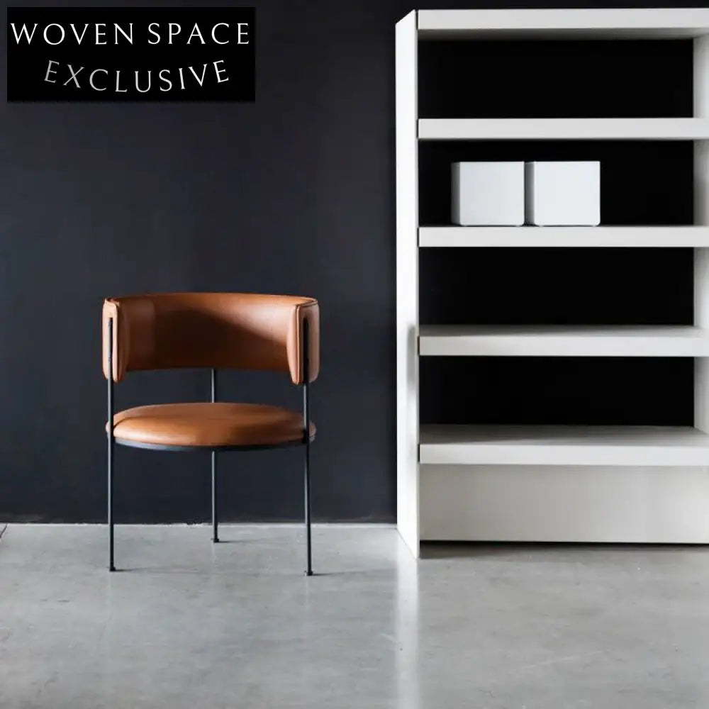 Modern Velvet Lamb Wool Fabric Arm Dining Chair