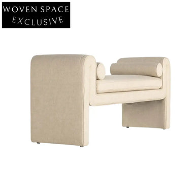 Modern Velvet Leisure Lounge Ottoman Bench for Bed End Seating