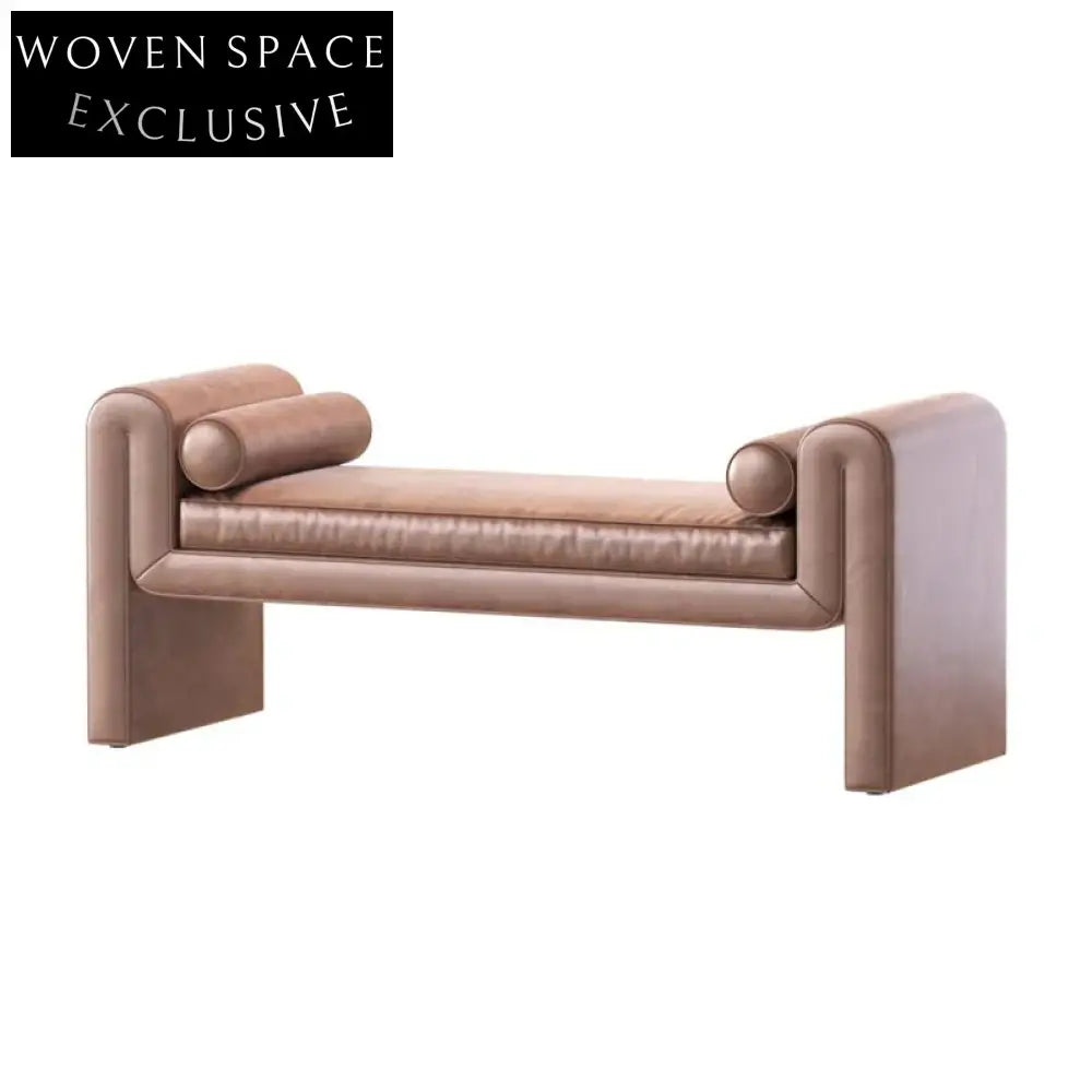 Modern Velvet Leisure Lounge Ottoman Bench for Bed End Seating