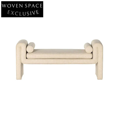 Modern Velvet Leisure Lounge Ottoman Bench for Bed End Seating