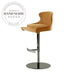 Modern Velvet Metal Adjustable Swivel Bistro Dining Bar Stool