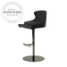 Modern Velvet Metal Adjustable Swivel Bistro Dining Bar Stool
