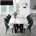 Modern Velvet Nordic Dining Chair with Wooden Legs & Gold Accents