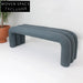 Modern Velvet Ottoman Bench, Plush Bed End Stool, Living Room Furniture
