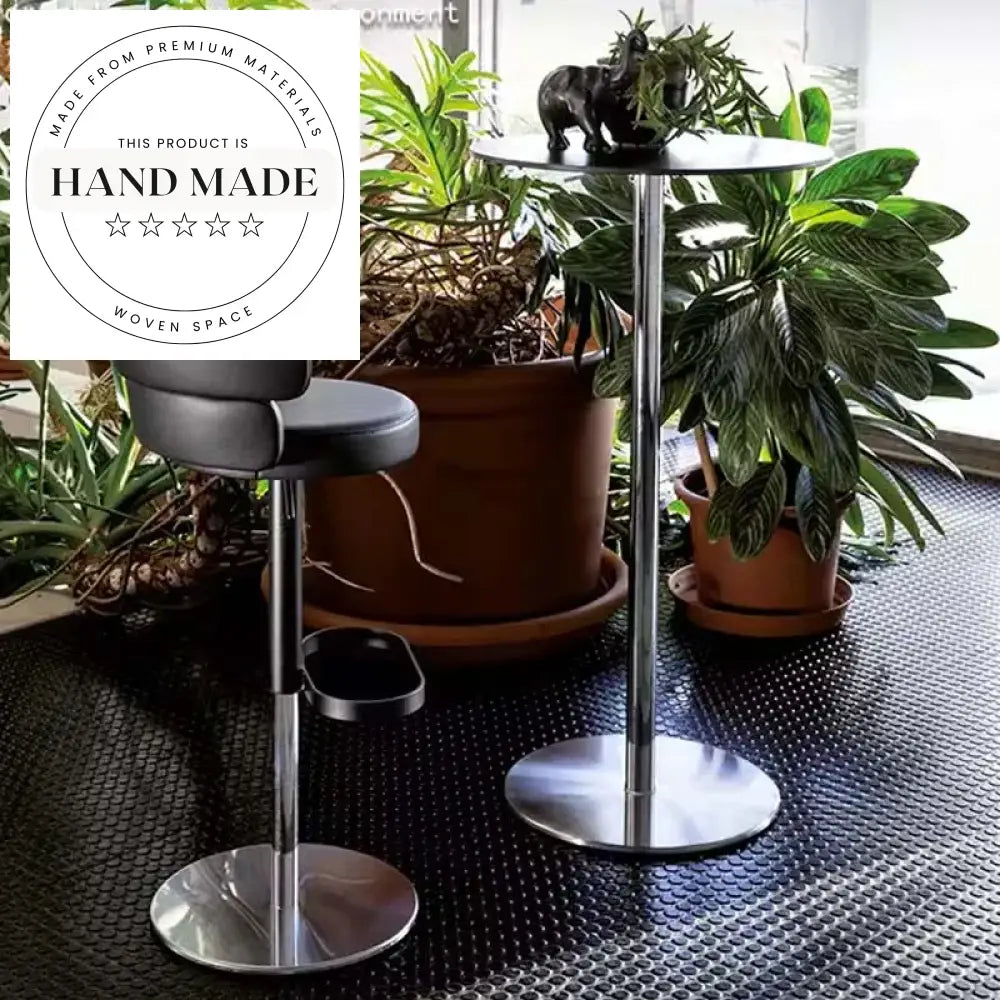 Modern Velvet Rotating Adjustable Stainless Steel Bar Stool