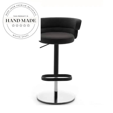 Modern Velvet Rotating Adjustable Stainless Steel Bar Stool