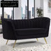 Modern Velvet Two-Seater Sofa with High-Density Sponge for Chic Living
