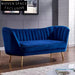 Modern Velvet Two-Seater Sofa with High-Density Sponge for Chic Living