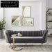 Modern Velvet Two-Seater Sofa with High-Density Sponge for Chic Living