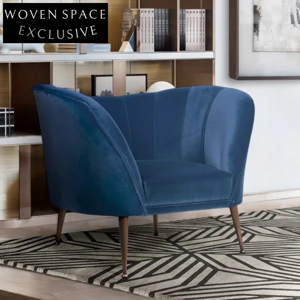 Modern Velvet Two-Seater Sofa with High-Density Sponge for Chic Living