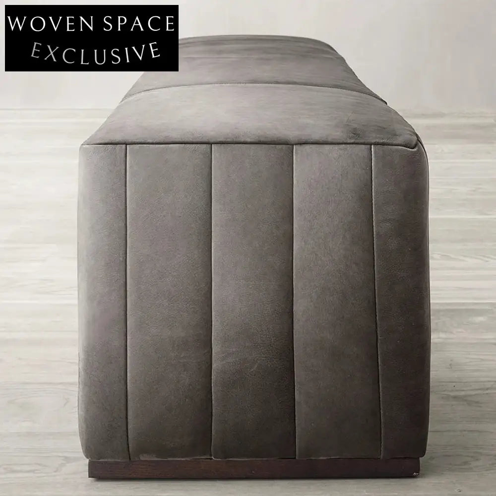 Modern Velvet Upholstered Bed End Bench with Stylish Metal or Wood Legs