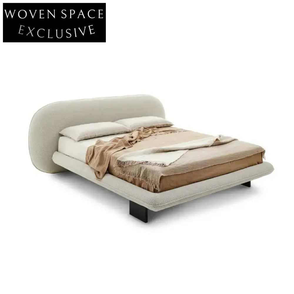 Modern Velvet Upholstered King Size Box Bed Frame, Elegant Wooden Bed