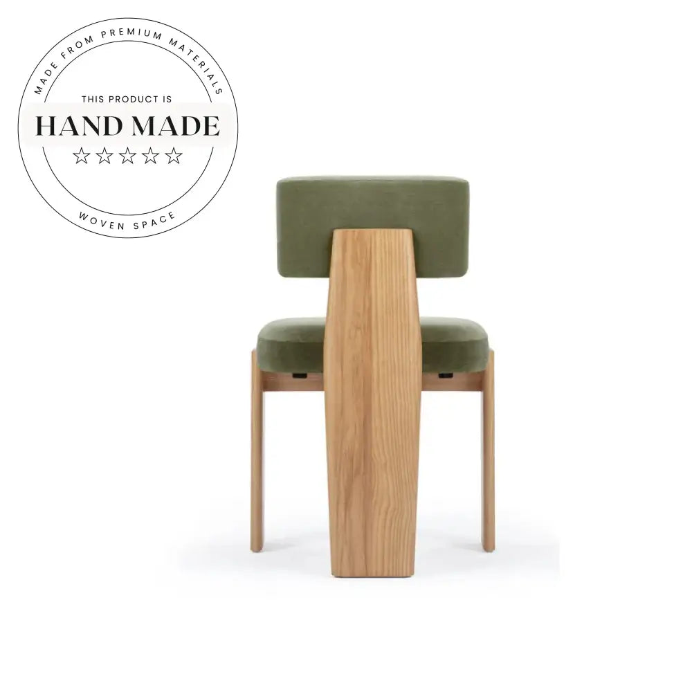 Modern Velvet Upholstered Solid Oak Frame Cafe Hotel Dining Chair