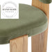 Modern Velvet Upholstered Solid Oak Frame Cafe Hotel Dining Chair