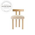Modern Velvet Wood Frame Nordic Leisure Dining Chair