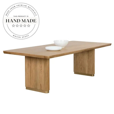 Modern Vintage Solid Wood Rectangular Banquet Villa Dining Table