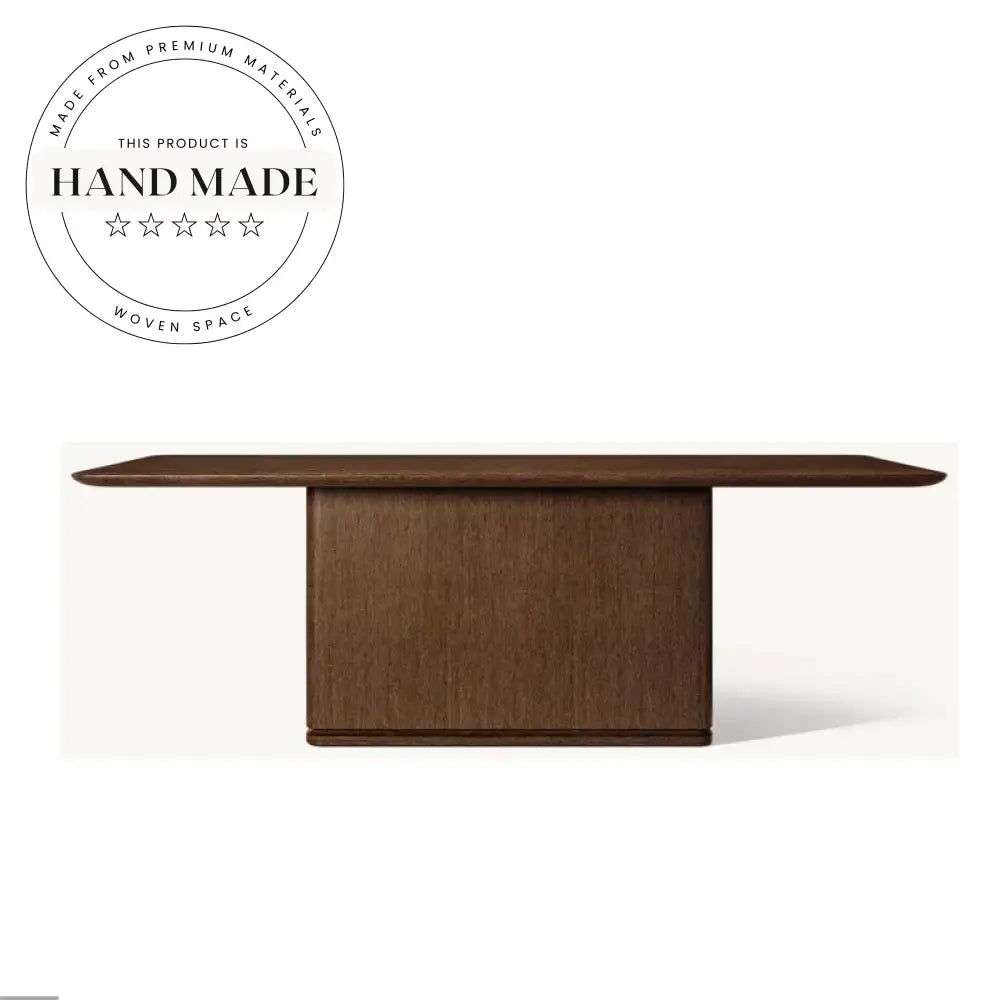 Modern Vintage Solid Wood Rectangular Villa Dining Table