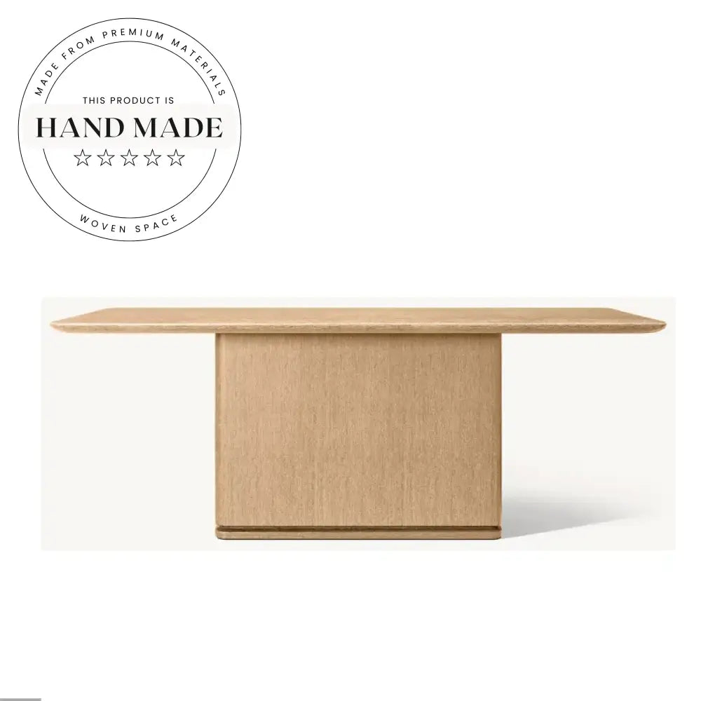 Modern Vintage Solid Wood Rectangular Villa Dining Table