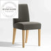 Modern Vintage Upholstered Dining Chair Natural Wood Legs Cafe Restaurant Chair