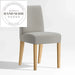 Modern Vintage Upholstered Dining Chair Natural Wood Legs Cafe Restaurant Chair