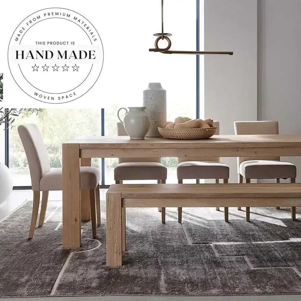 Modern Vintage Upholstered Dining Chair Natural Wood Legs Cafe Restaurant Chair