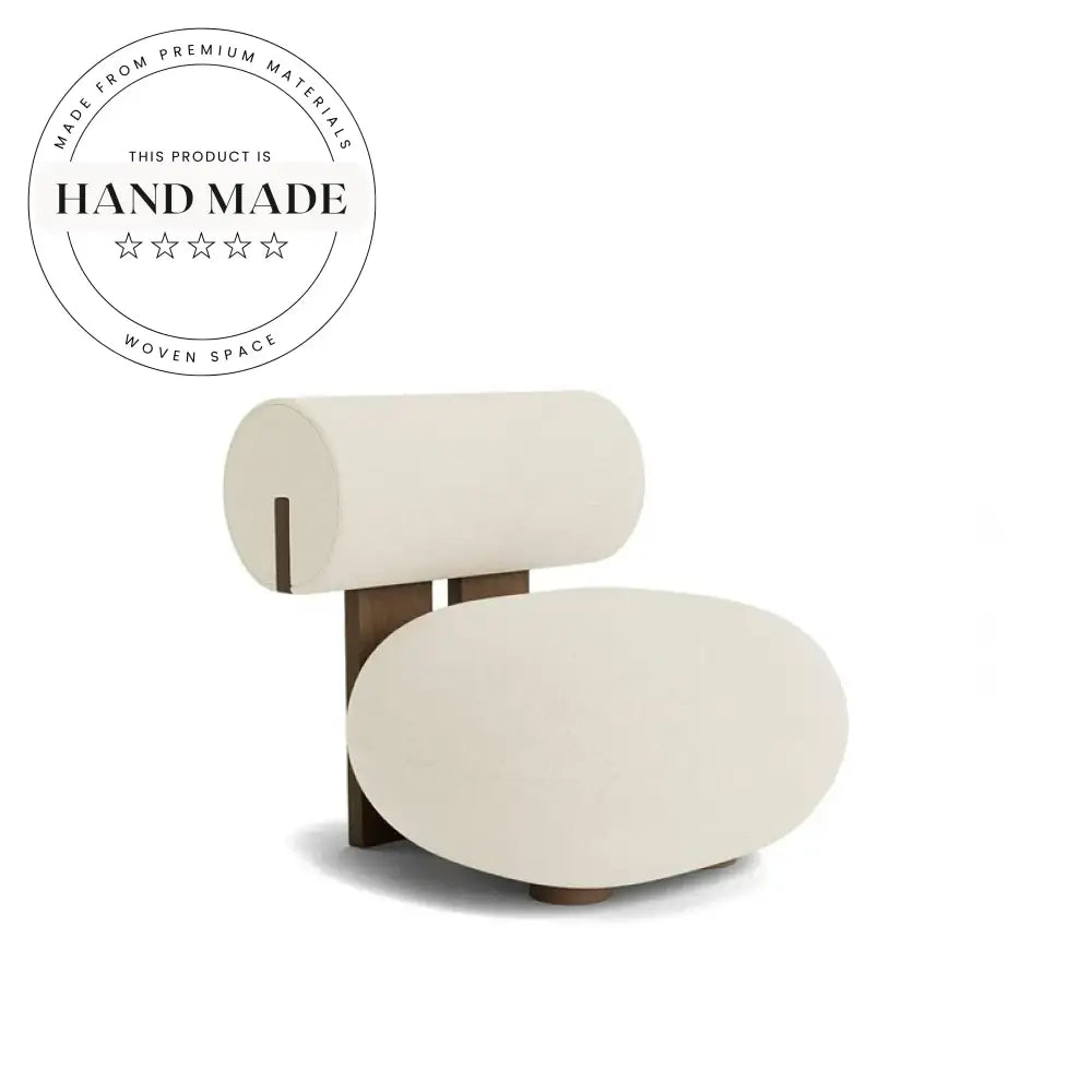 Modern Wabi-Sabi Boucle Fabric Single Lounge Recliner Chair