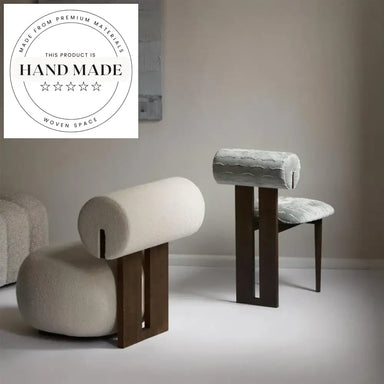 Modern Wabi-Sabi Boucle Fabric Single Lounge Recliner Chair