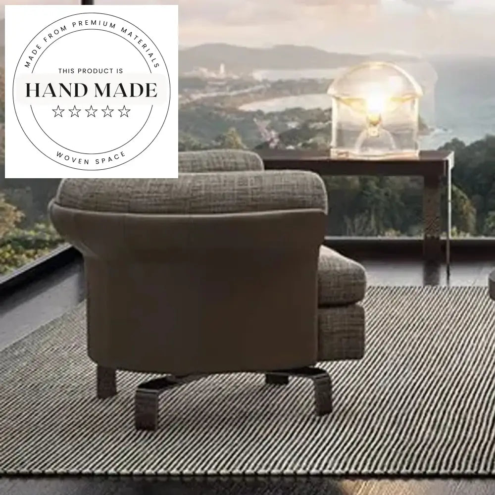 Modern Wabi-Sabi Fabric Lounge Chair for Stylish Living Room Spaces