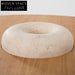 Modern Wabi-Sabi Oval Travertine Marble Coffee Table for Living Room