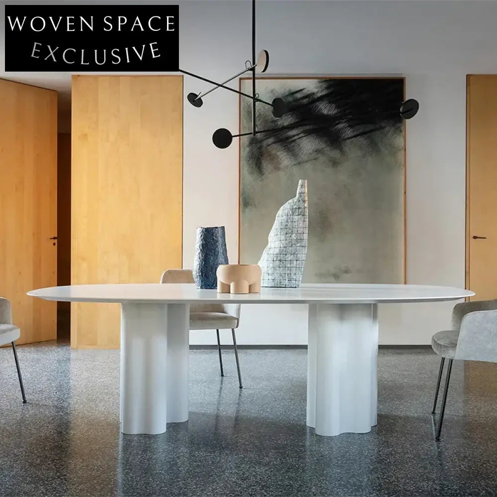 Modern Wabi Sabi Solid Wood Round Dining Table for Home or Restaurant