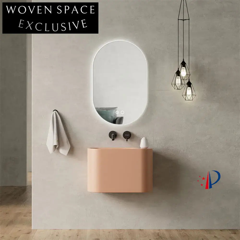 Modern Wall-Mounted Artificial Stone Bathroom Vanity Sink Basin, Solid Surface Design