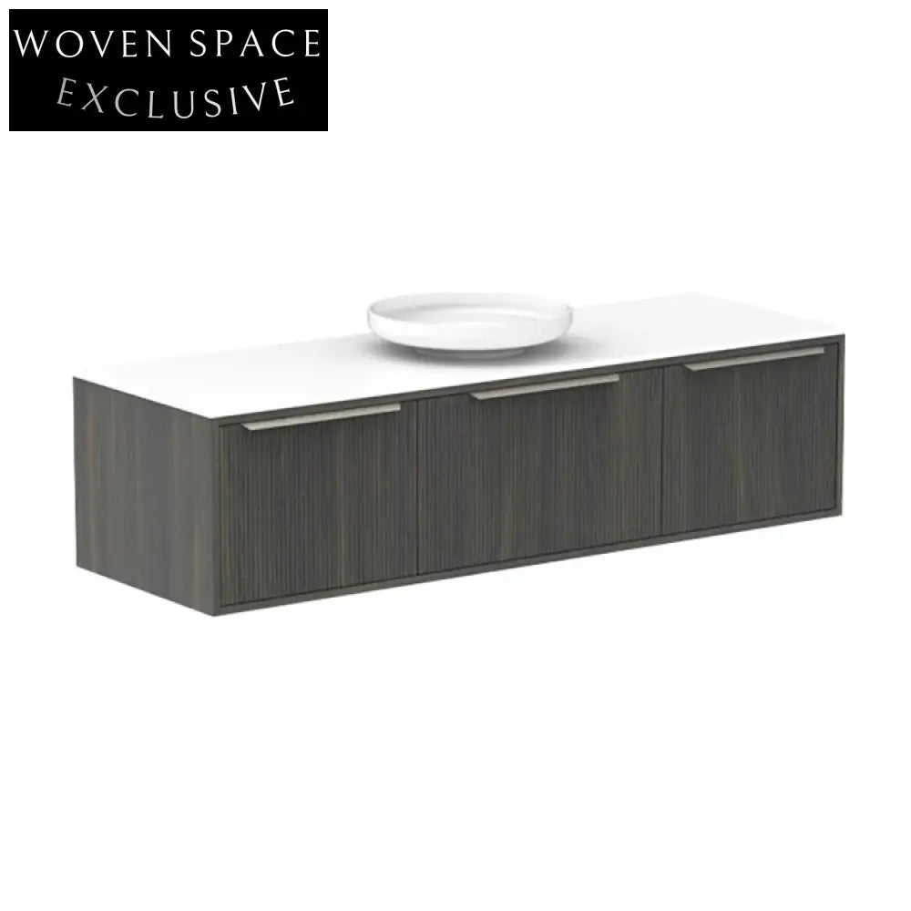 Modern Wall-Mounted Bathroom Vanity Cabinet Set with Sink and Storage