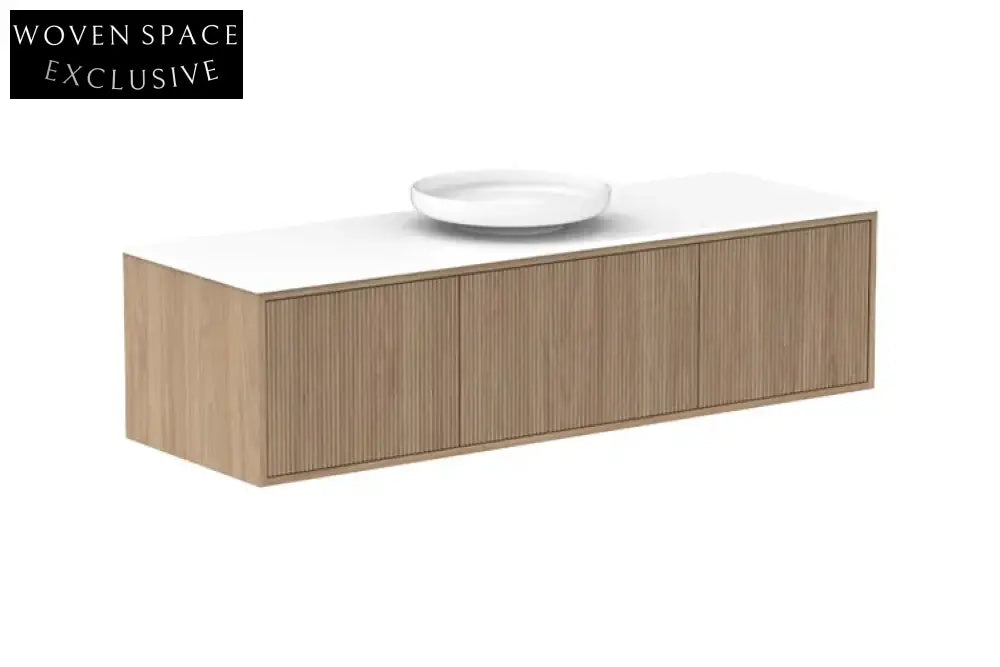 Modern Wall Mounted Bathroom Vanity, Wood Finish, Soft-Close Drawers, 58-Inch