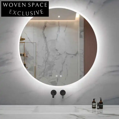 Modern Wall-Mounted LED Backlit Bathroom Mirror with Dimmable Smart Features Mirror