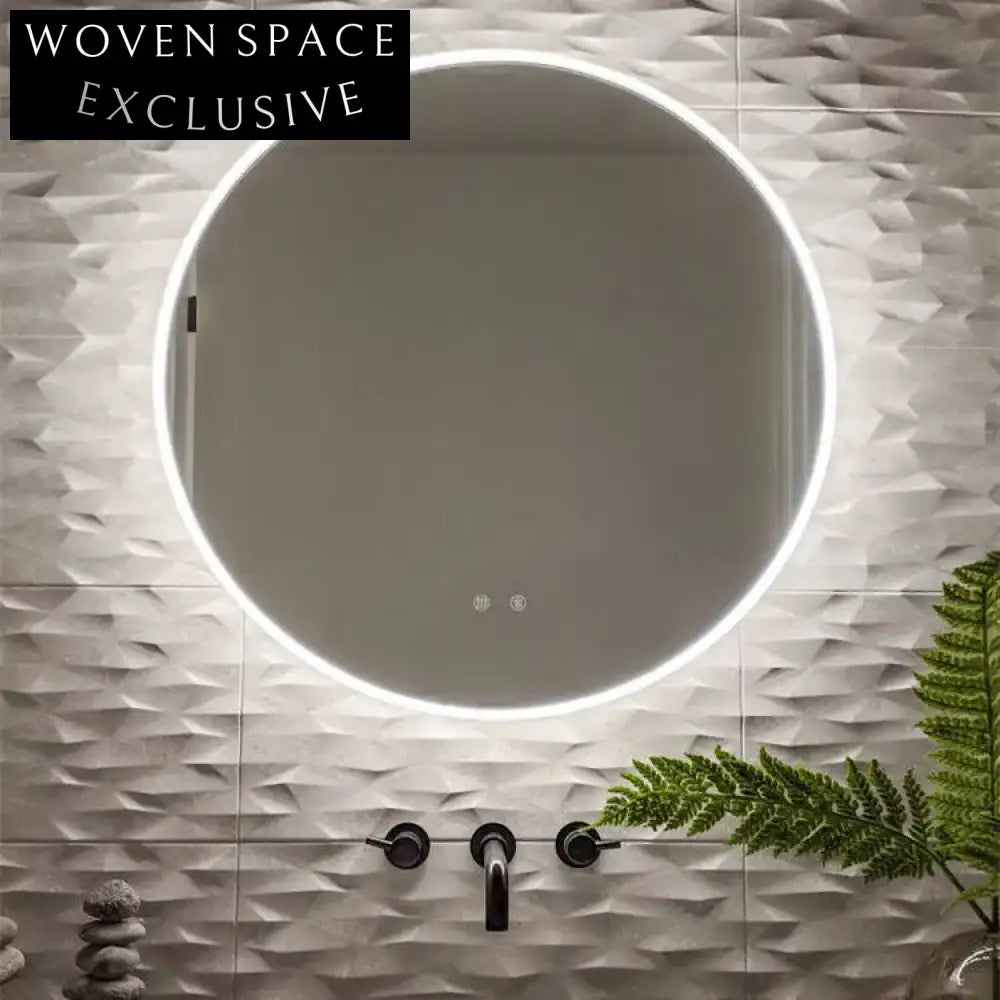 Modern Wall-Mounted LED Backlit Bathroom Mirror with Dimmable Smart Features Mirror