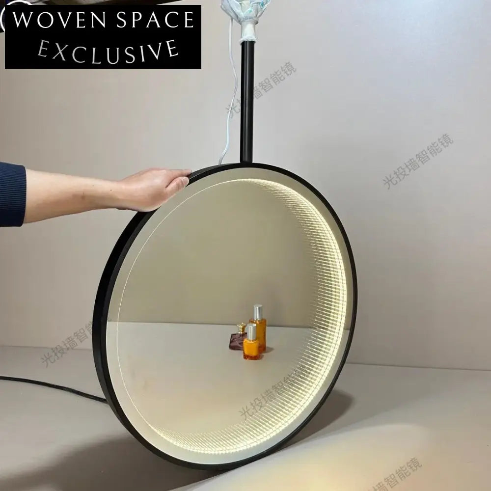 Modern Wall-Mounted LED Infinity Tunnel Bathroom Mirror