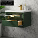 Modern Wall-Mounted Plywood Bathroom Vanity with Integrated Sink Base