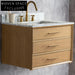 Modern Wall Mounted Single Sink Bathroom Vanity Cabinet with Soft-Close Drawers