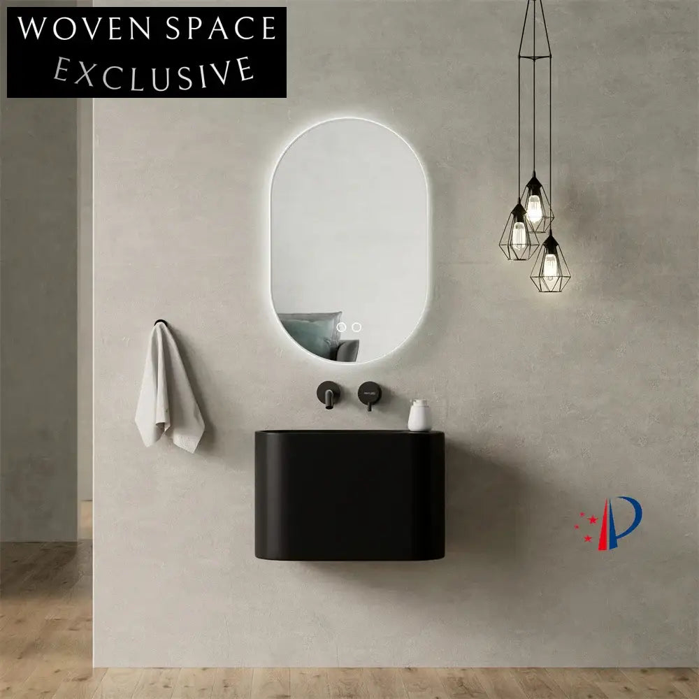 Modern Wall-Mounted Solid Surface Bathroom Vanity Wash Basin Sink