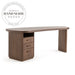 Modern Walnut Solid Wood Nordic Secretary Boss Computer Desk