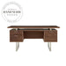 Modern Walnut Solid Wood Nordic Secretary Boss Executive Desk