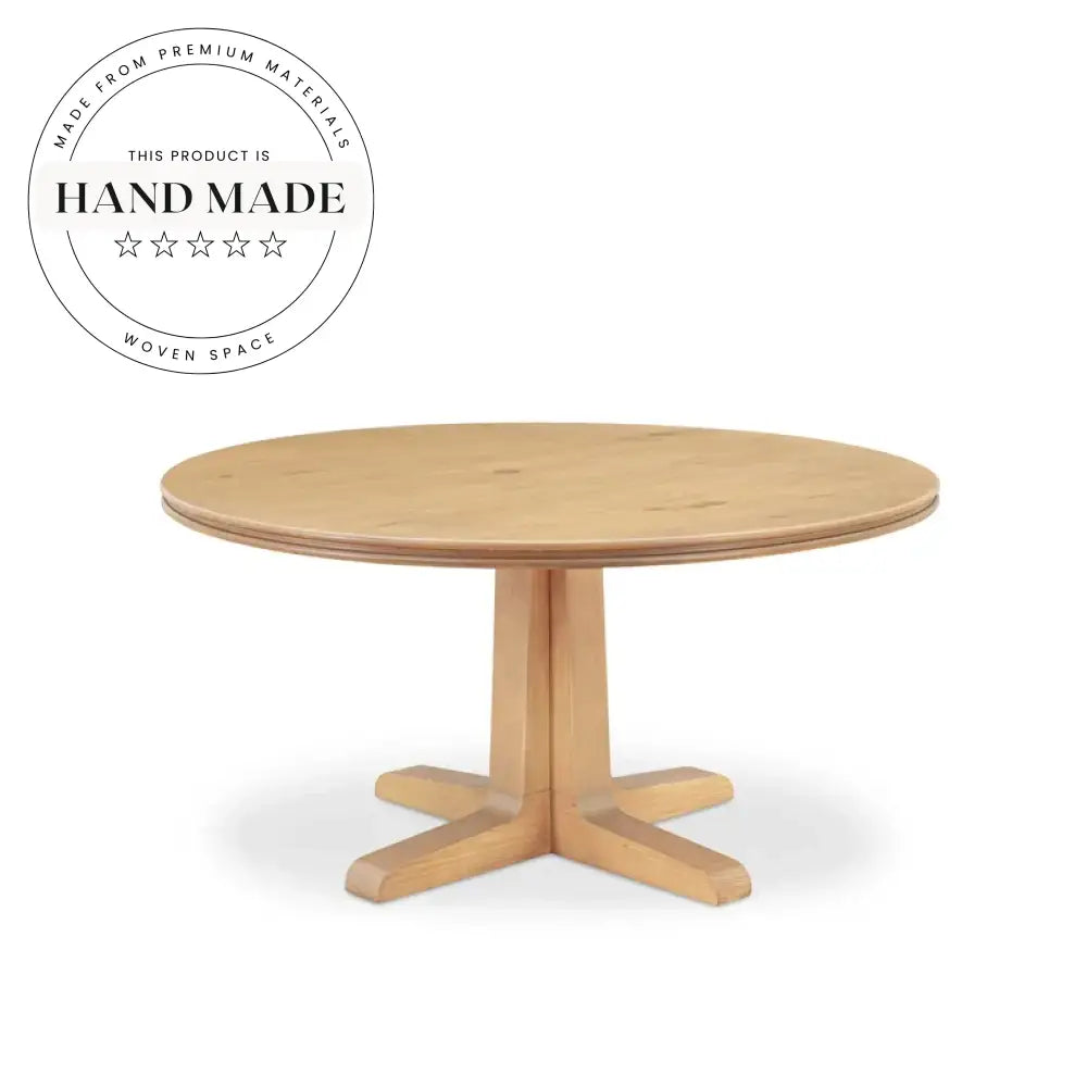 Modern Walnut Solid Wood Round Vintage 8 Seater Dining Table