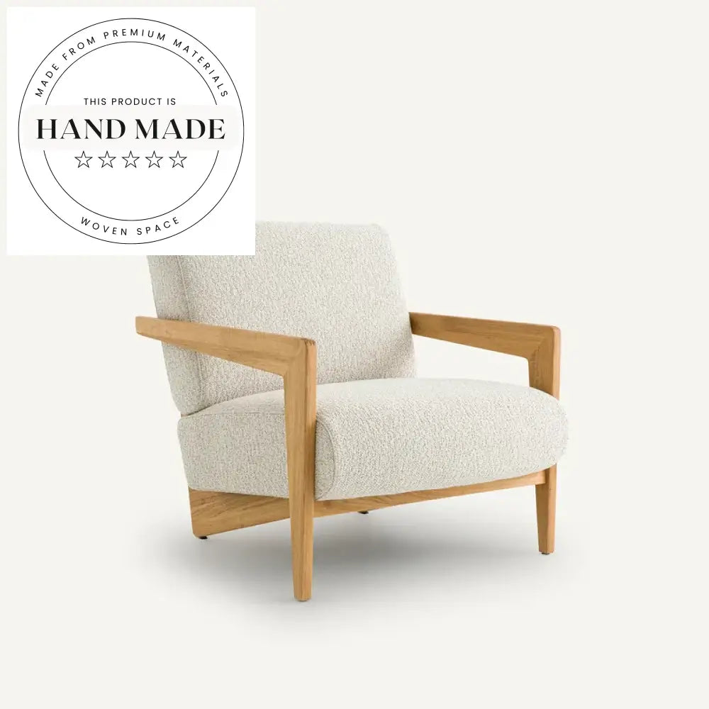 Modern Walnut Wood Fabric Upholstered Accent Leisure Chair with Recline