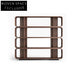 Modern Walnut Wood Floor Bookcase Side Console Cabinet for Home Display