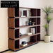Modern Walnut Wood Floor Bookcase Side Console Cabinet for Home Display