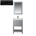 Modern Waterproof Bathroom Vanity Cabinet, Stainless Steel Melamine, Single Basin Design