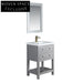 Modern Waterproof Bathroom Vanity Cabinet, Stainless Steel Melamine, Single Basin Design