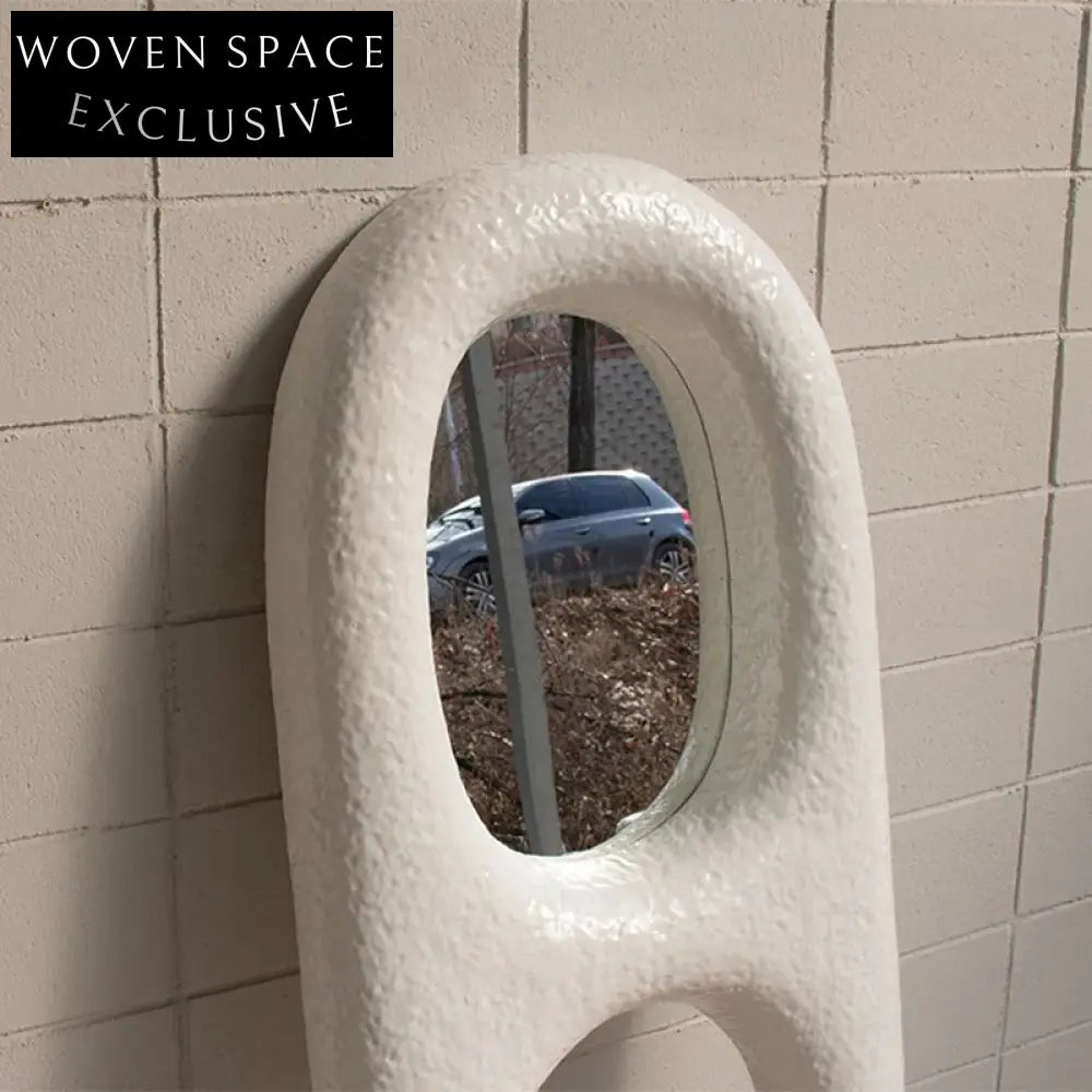 Modern Wavy Irregular Full Length Floor Dressing Standing Mirror