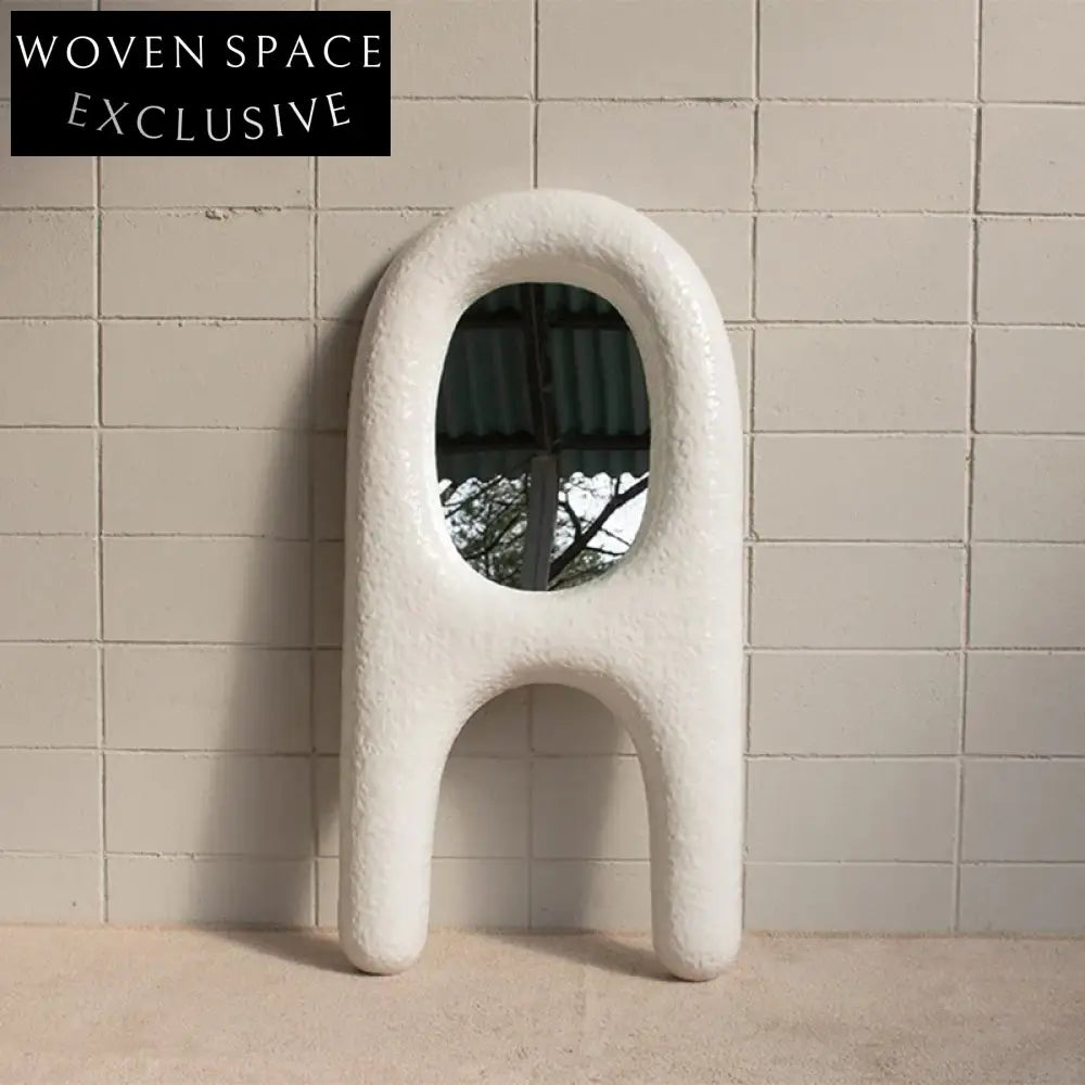 Modern Wavy Irregular Full Length Floor Dressing Standing Mirror