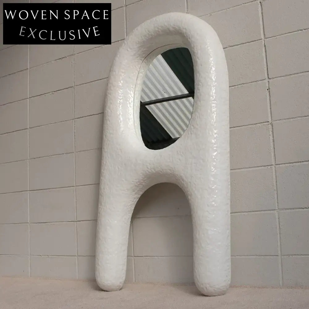 Modern Wavy Irregular Full Length Floor Dressing Standing Mirror